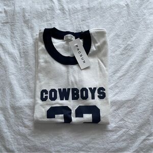 john galt cowboy 33 black sleeve white top